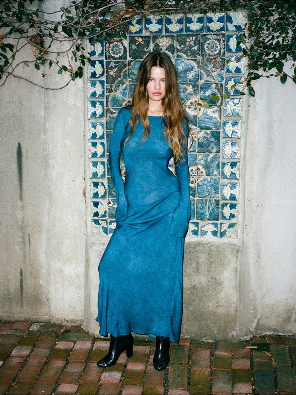 Iconic Realisation Par Gia Dress in Denim / Navy Blue